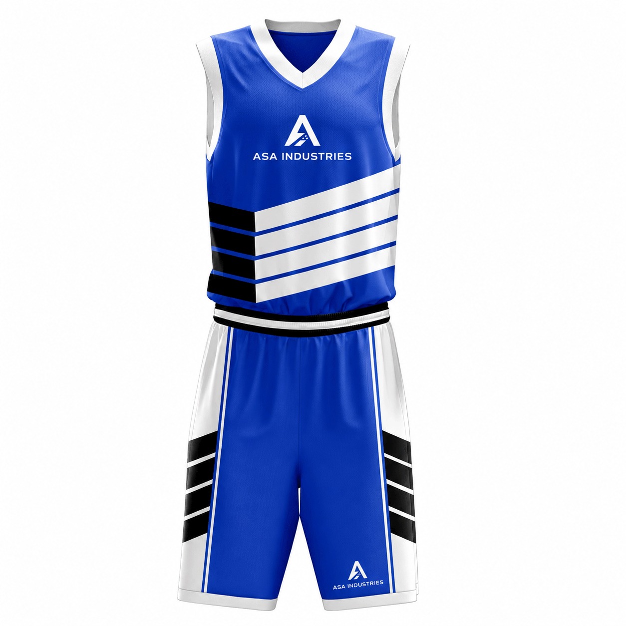 ASA Navy Blue Basketball Uniform Set – Jersey & Shorts