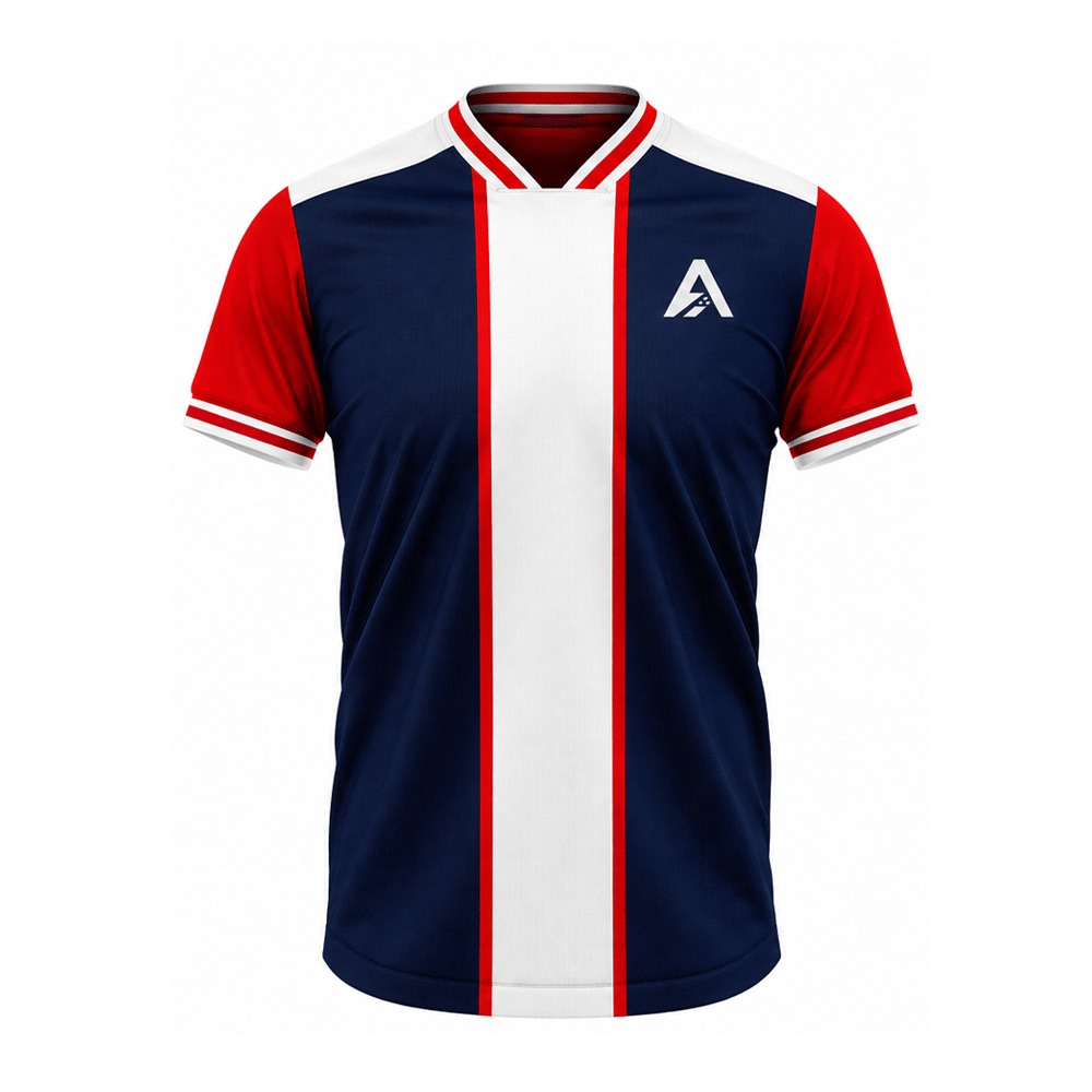 Custom Performance Soccer Team Jersey — Black — Front